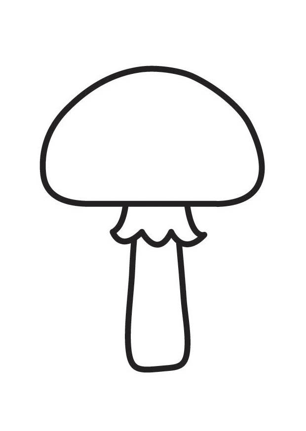 Coloring page mushroom