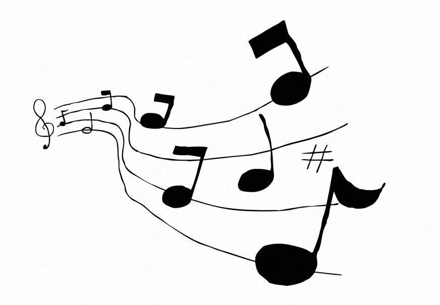 Coloring page music