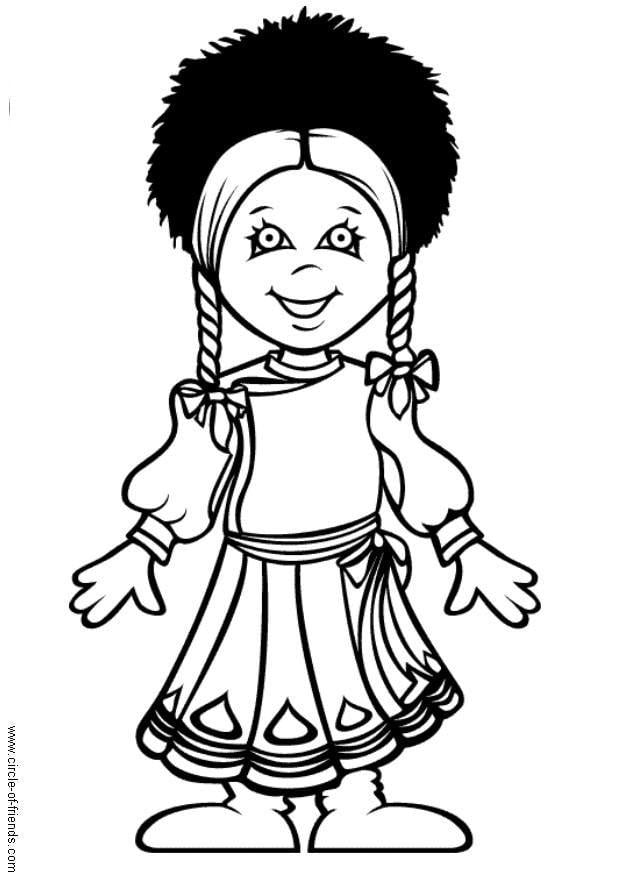 Coloring page natasha