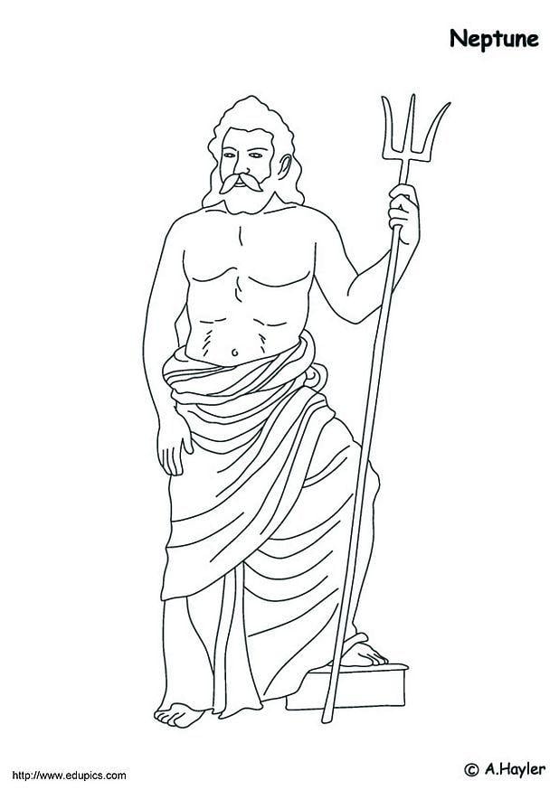 Coloring page neptune