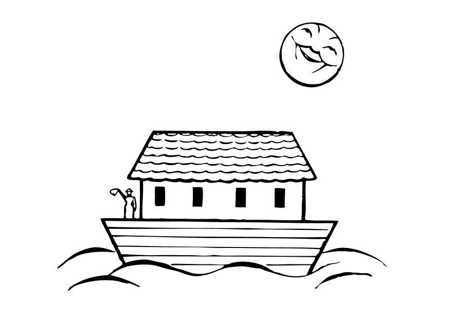 Coloring page noahs ark