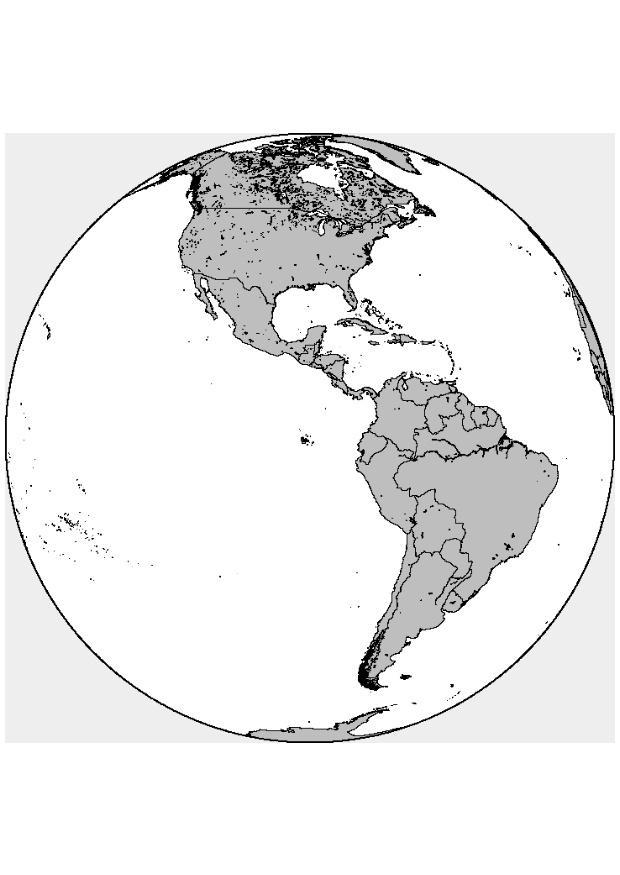 Coloring page north and south america