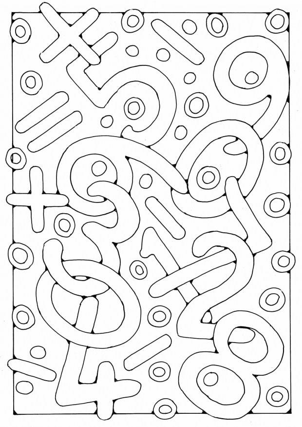 Coloring page numbers