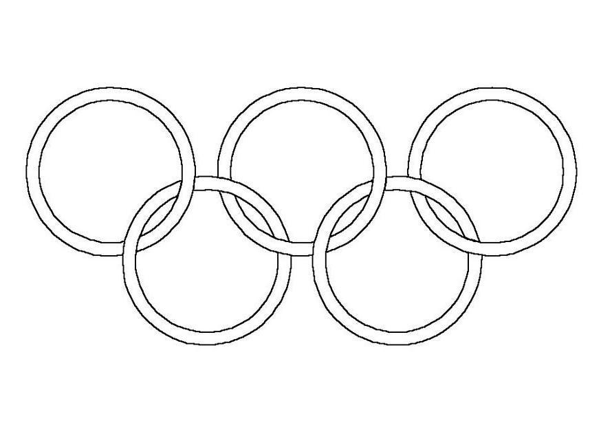 Coloring page olympic rings