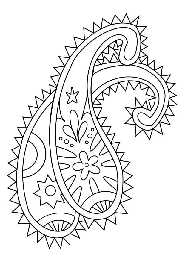 Coloring page ornament