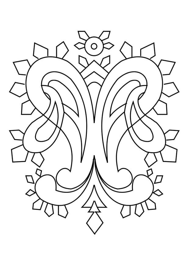 Coloring page ornament