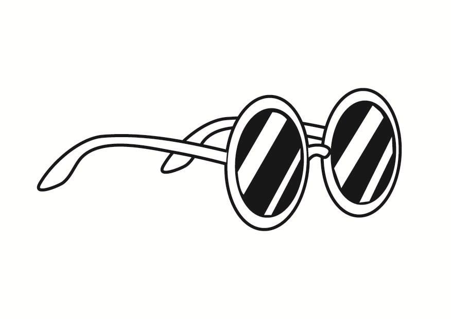 Coloring Page pair of sunglasses Free printables Img 23288