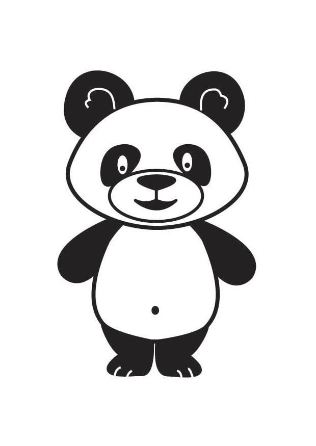 Coloring page panda