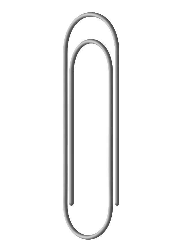 Coloring page paperclip