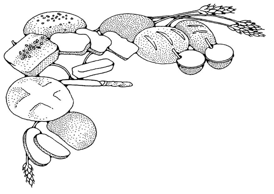 Coloring page pastries