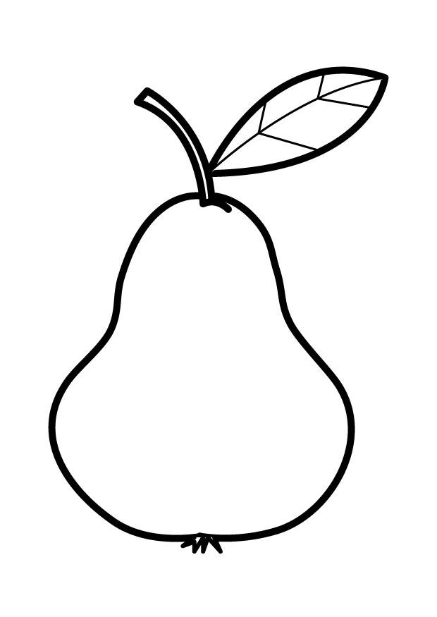 Coloring page pear