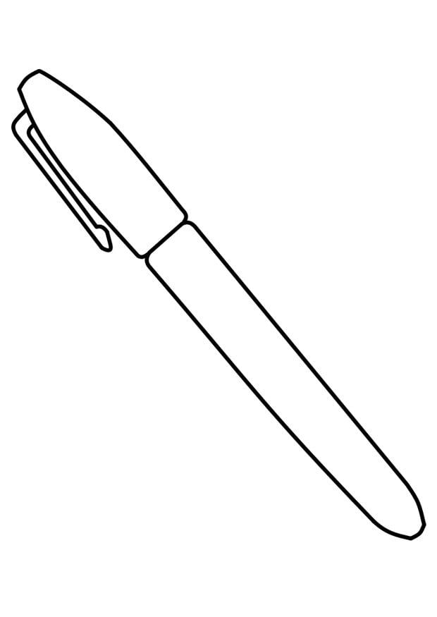 Coloring page pen