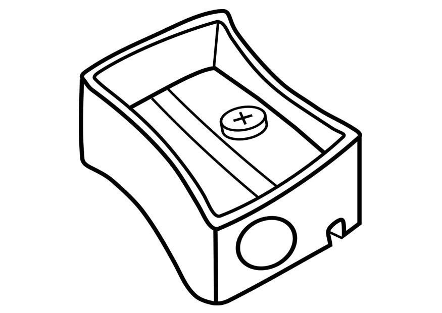 Coloring page pencil sharpener