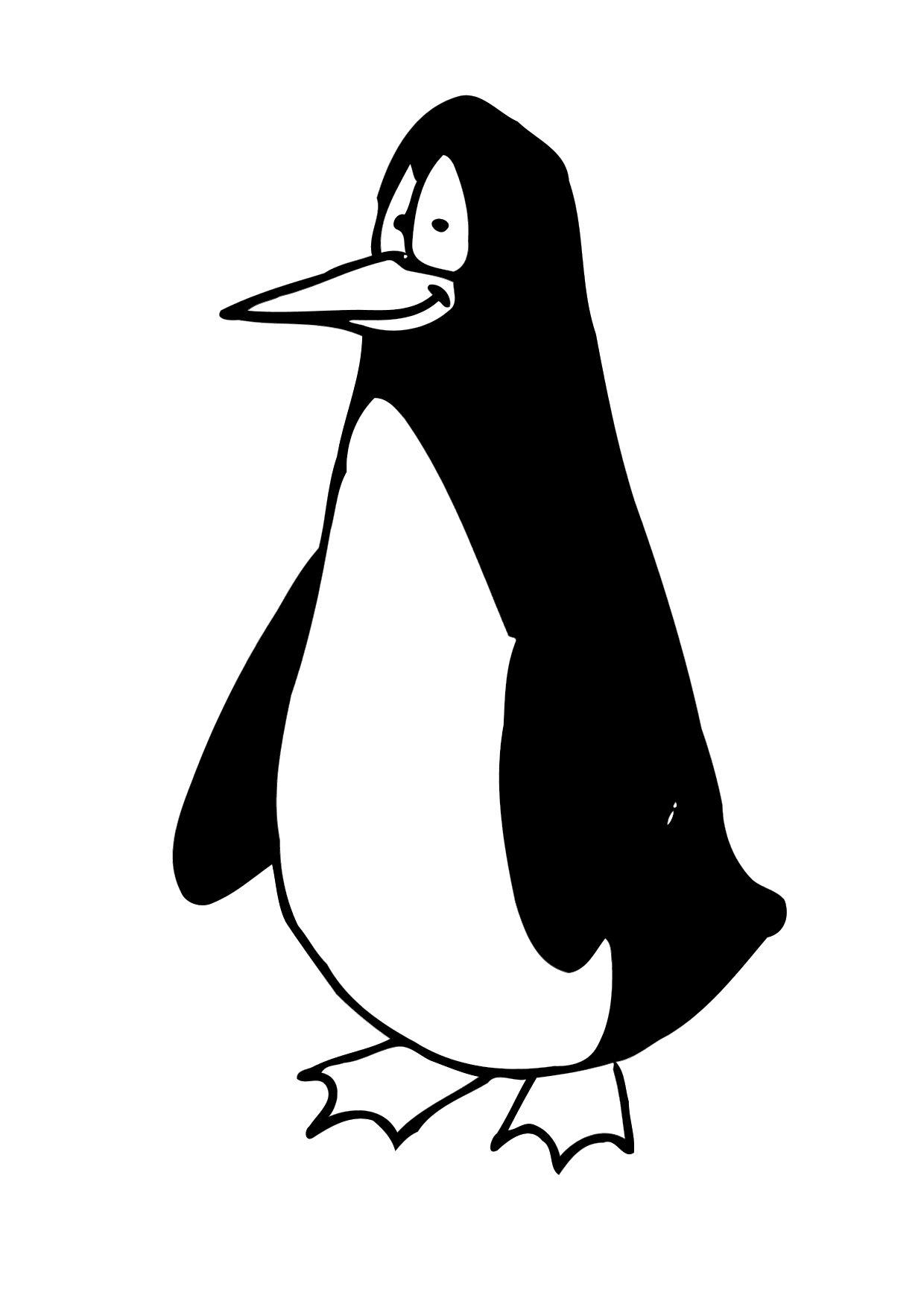 Coloring page penguin