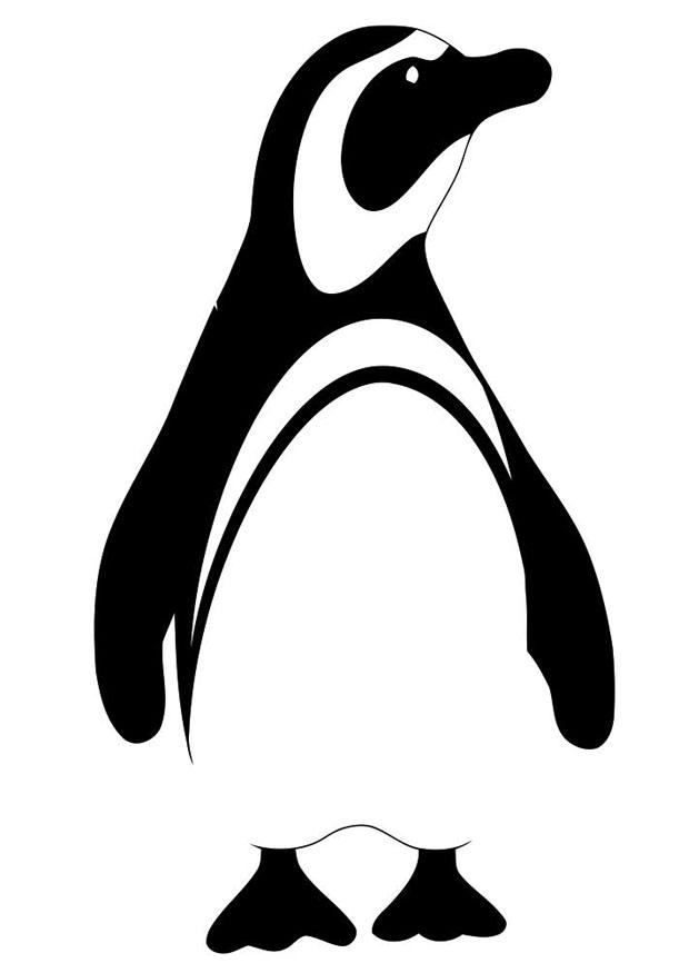 Coloring page penguin