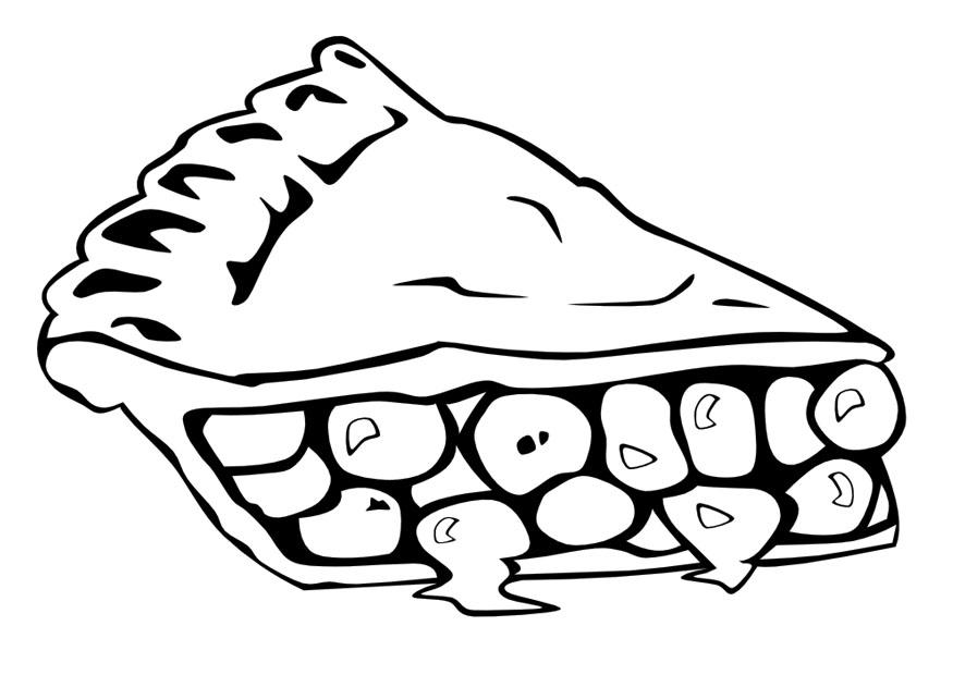 Coloring page pie slice