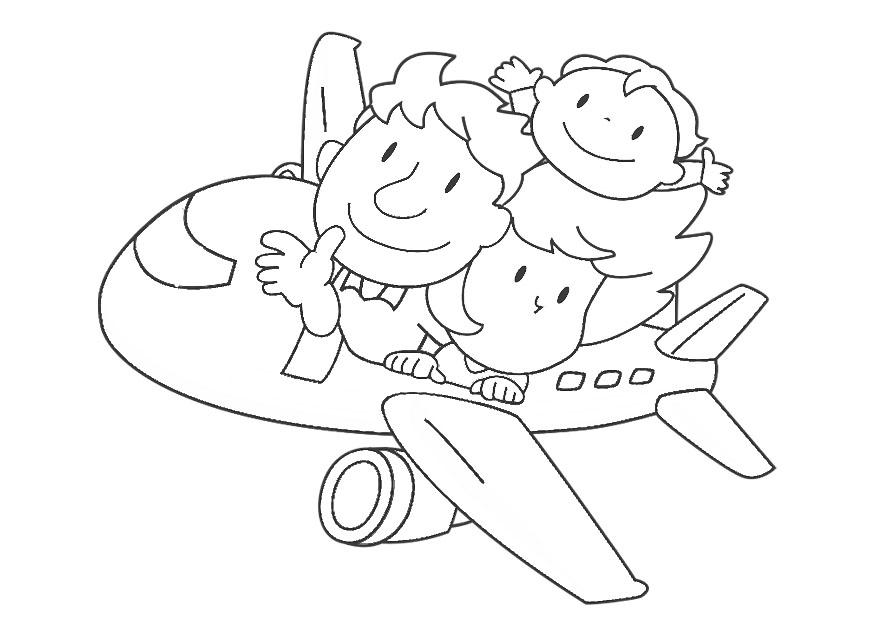 Coloring page plane