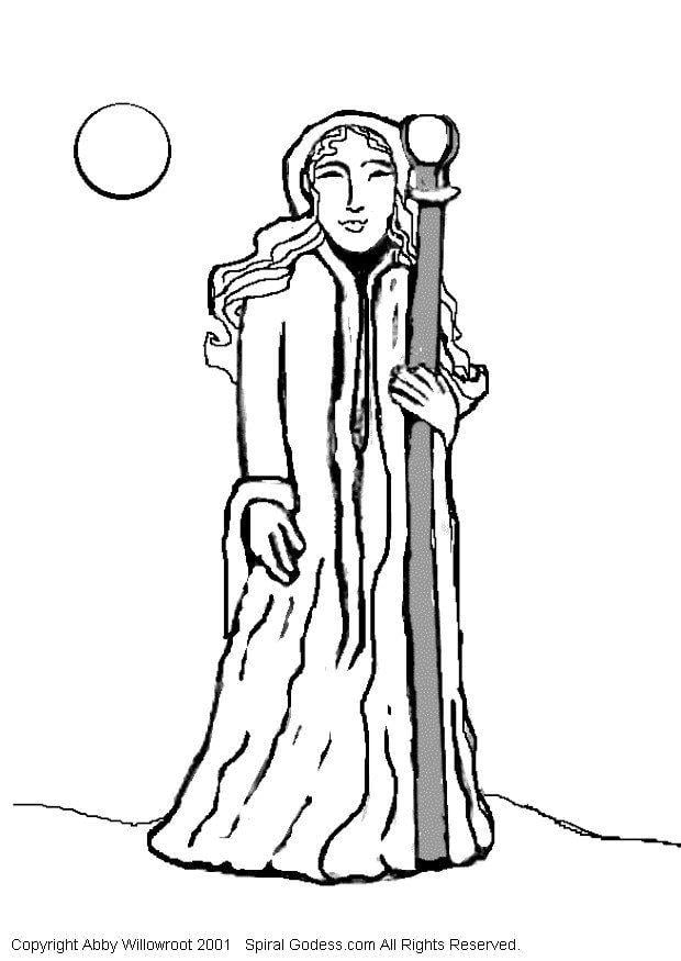 Coloring page priest