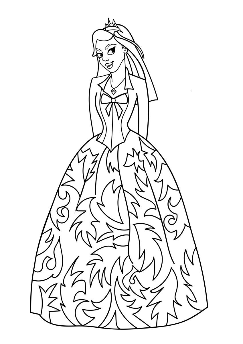 Coloring page princess