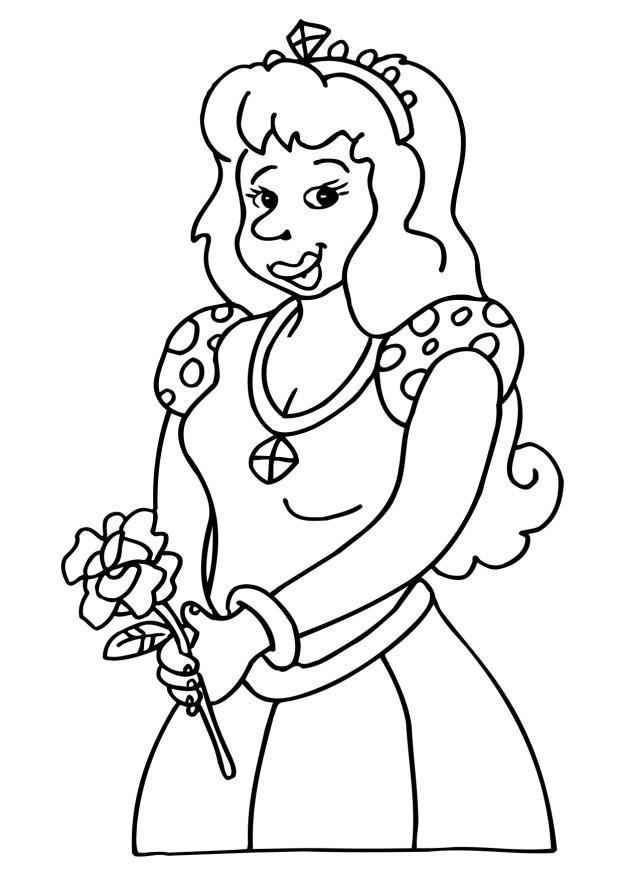 Coloring page princess