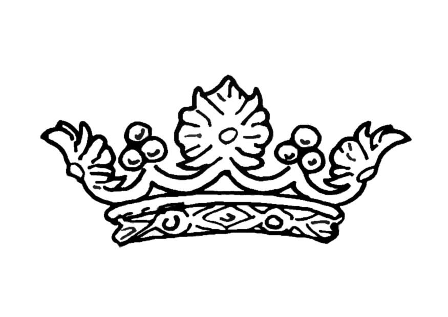 Coloring page queens crown