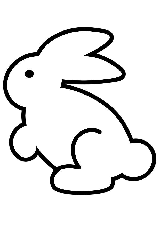 Coloring page rabbit