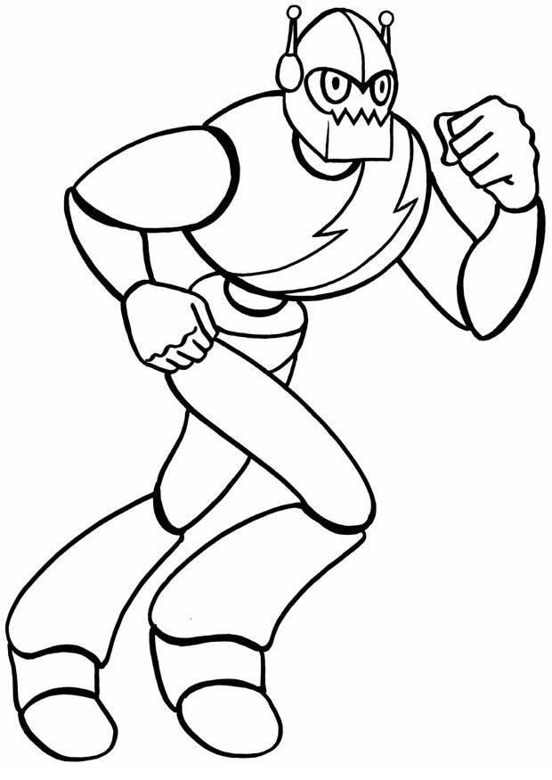 Coloring page robot