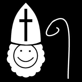 Coloring page saint - nicolas