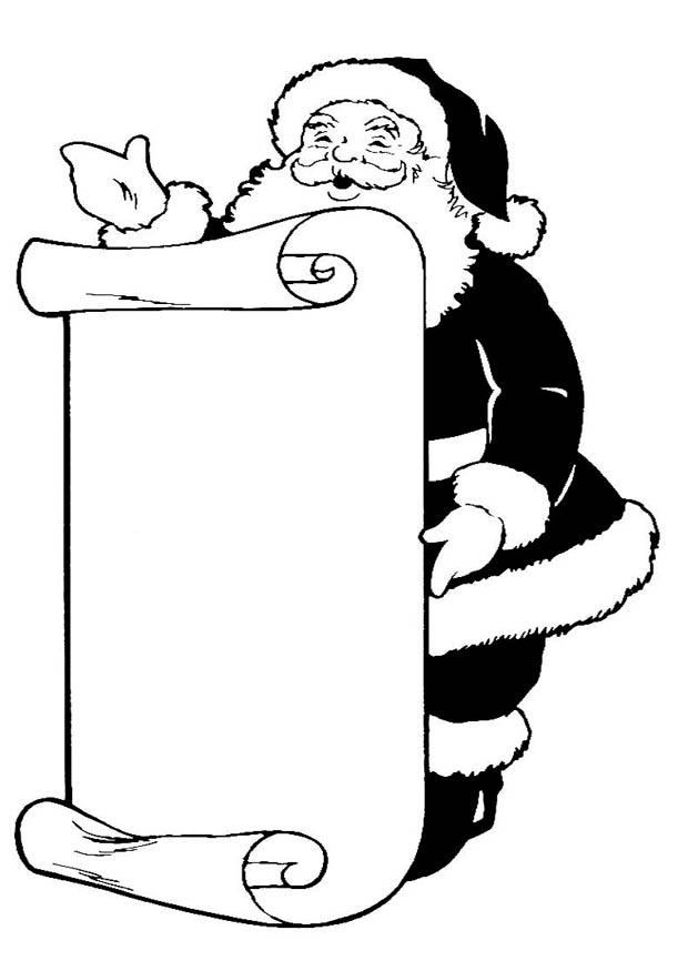 Coloring page santa claus