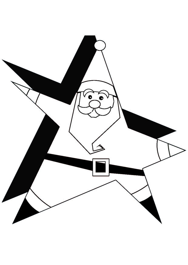 Coloring page santa claus 1a