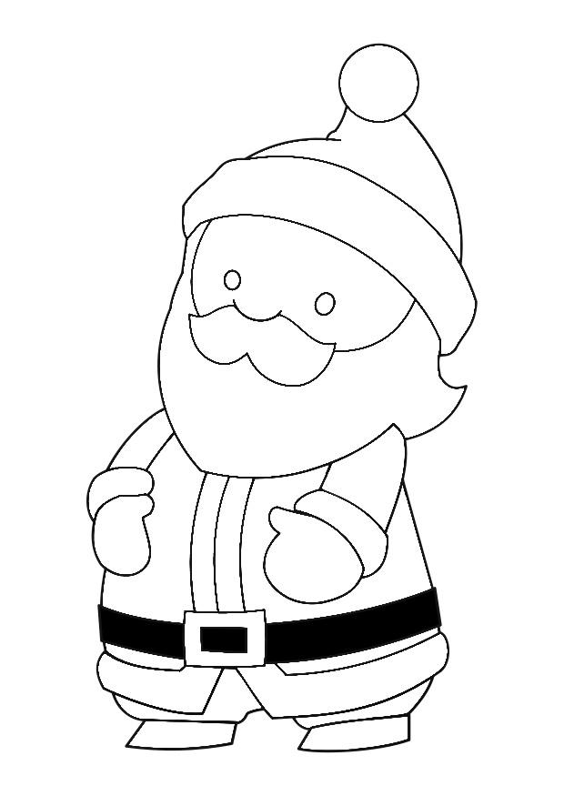 Coloring page santa claus