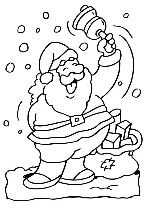 Coloring page santa claus