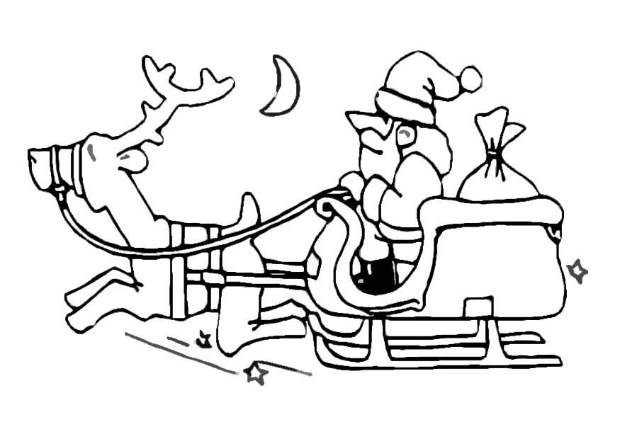 Coloring page santa claus