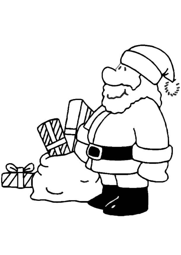 Coloring page santa claus