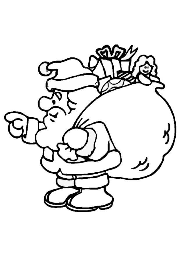 Coloring page santa claus