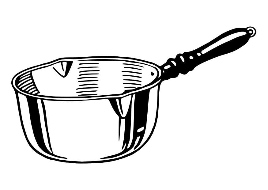 Coloring page saucepan