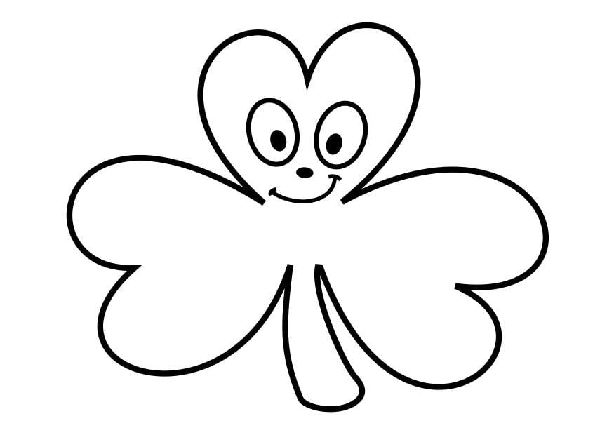 Coloring page shamrock