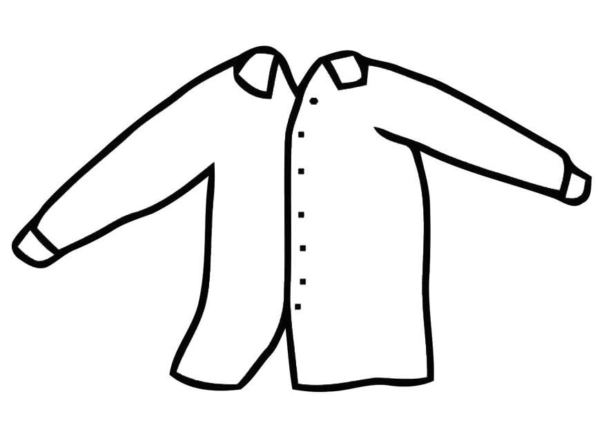 Coloring page shirt