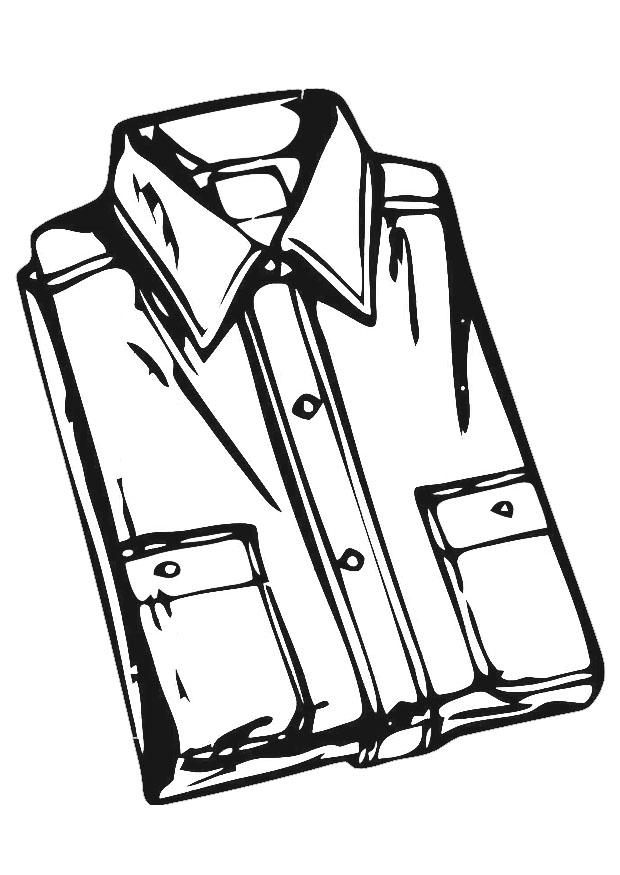 Coloring page shirt