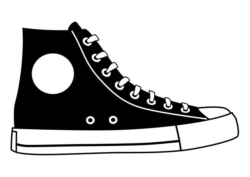 Coloring page shoe