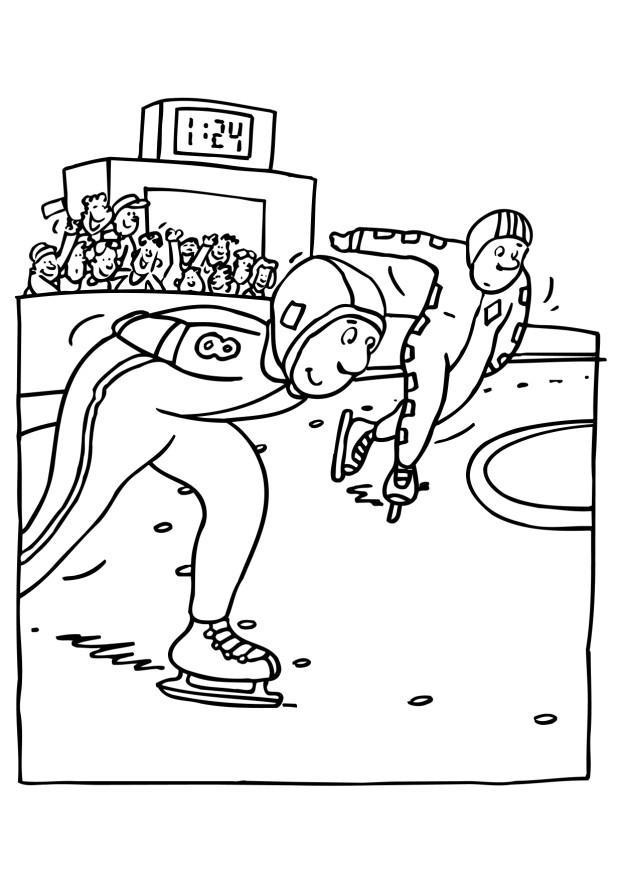 Coloring page skating