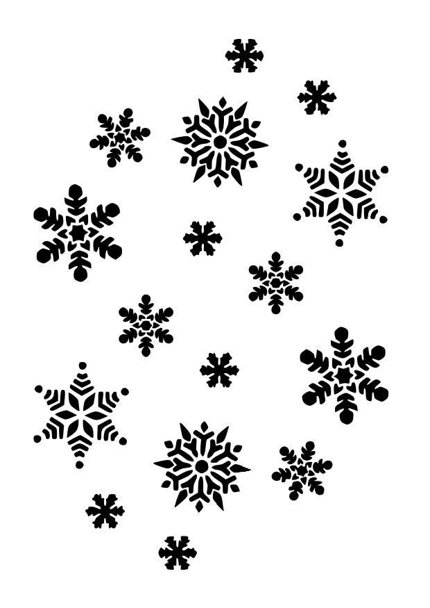 Coloring page snowflakes