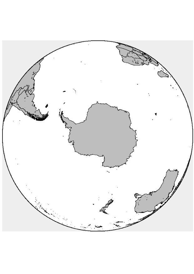 Coloring page southpole