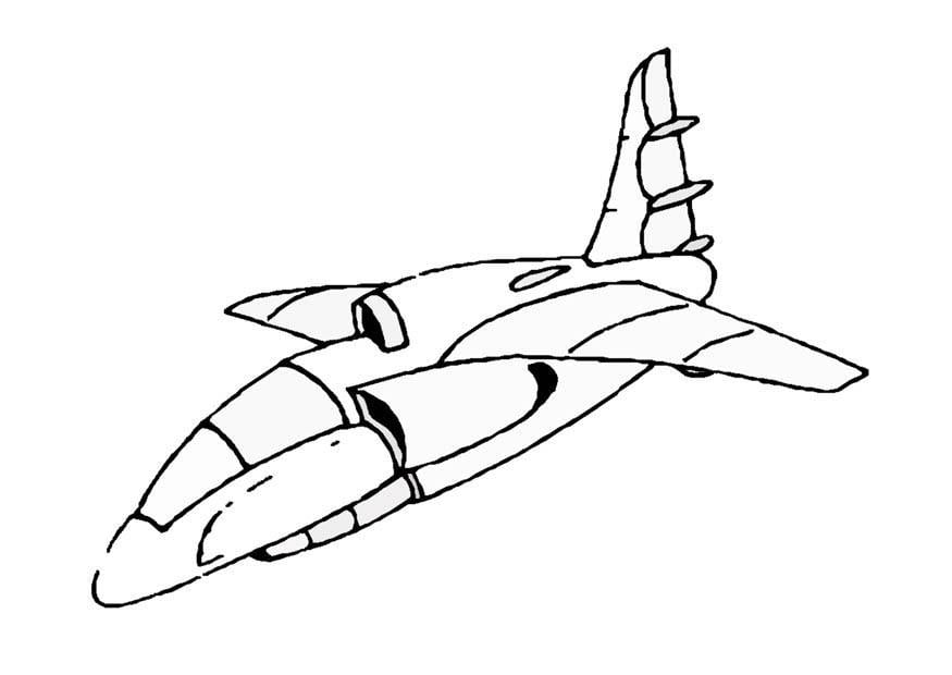 Coloring page spaceship