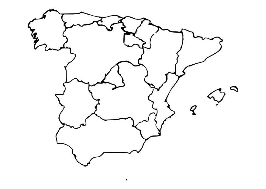 Coloring page spain