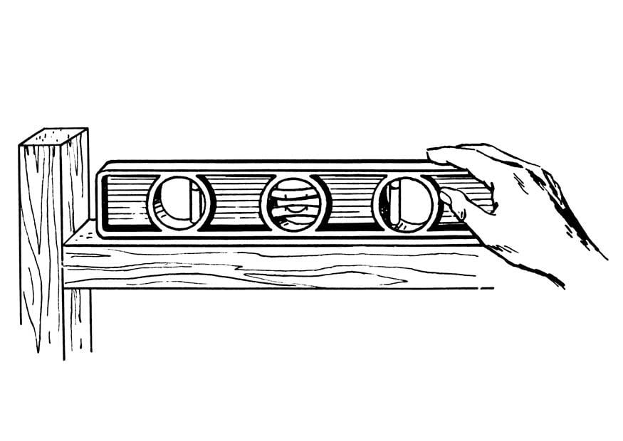 Coloring page spirit level