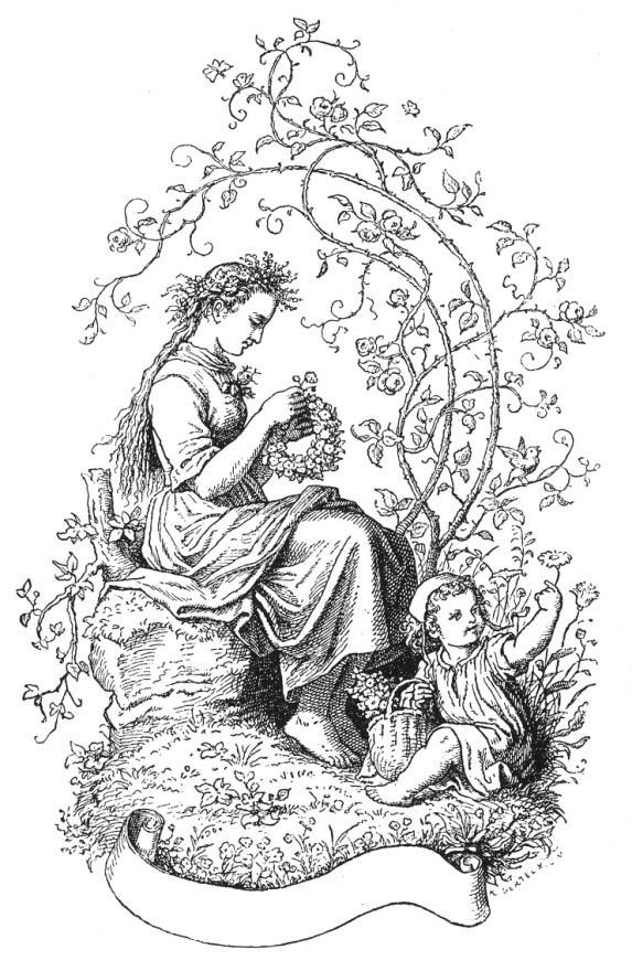 Coloring page spring