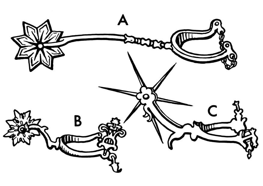 Coloring page spur