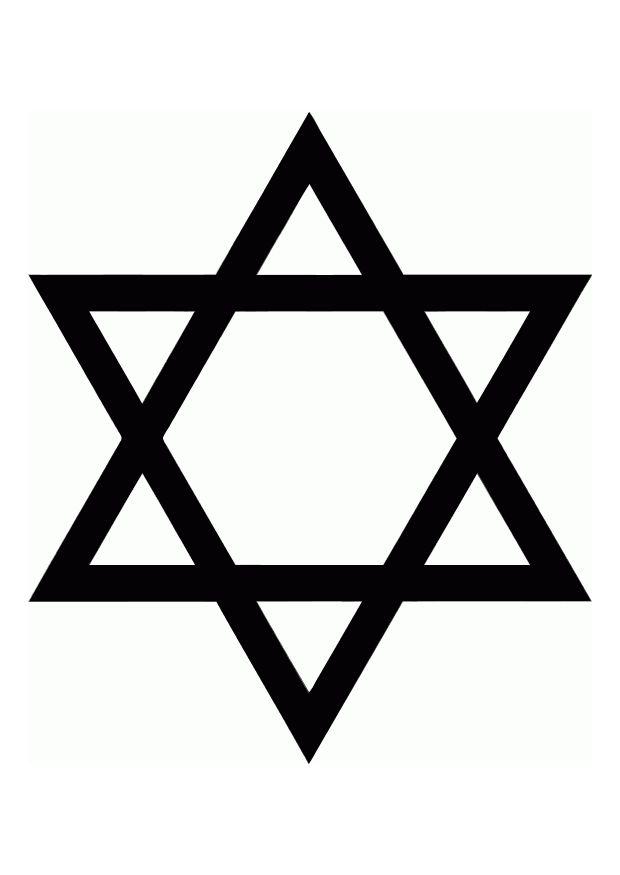 Coloring page star of david