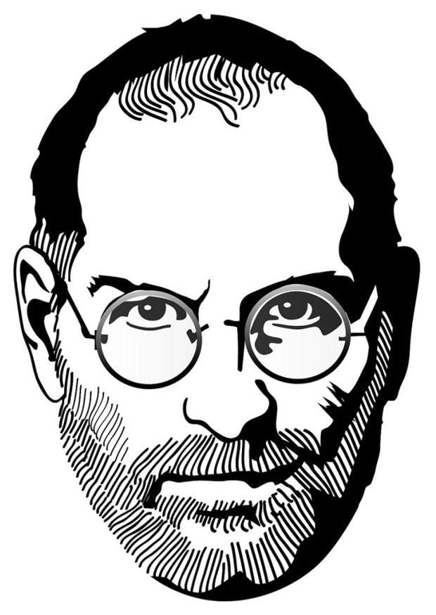 Coloring page steve jobs